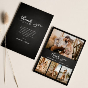 Tableau noir Mariage multiphoto   Script Merci