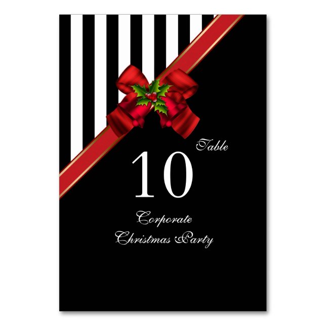 Tableau Numéro Cartes Entreprise Noël Fête Noël (Par défaut)