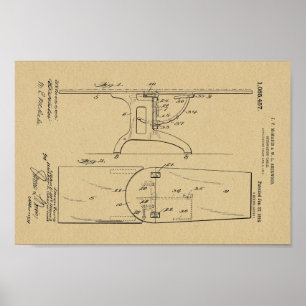 Tableau Ostéopathique Vintage 1914 Imprimer