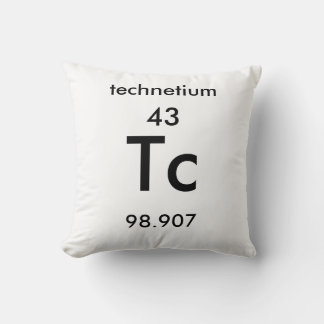Tableau périodique 43 Coussin de technétium