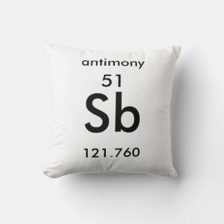 Tableau périodique 51 Coussin antimoine