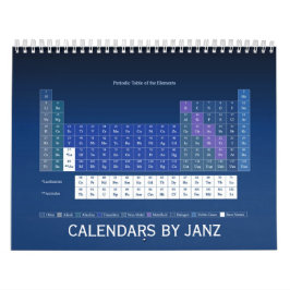 Tableau périodique des éléments Calendrier par Jan