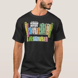 Tableau périodique des films d'horreur T-shirt cla