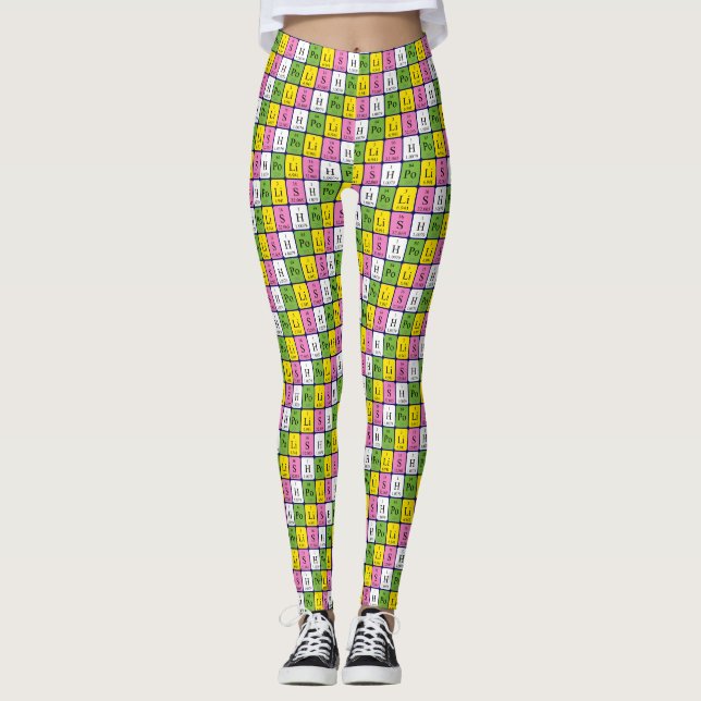 Tableau périodique polonais leggings patriotiques  (Devant)