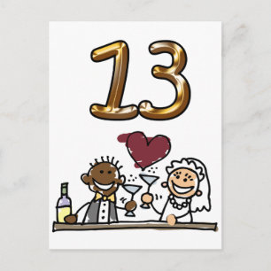 Tableau personnalisé Numéro 13 Cartes postales