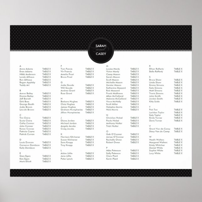 TABLEAU PLAN DE SIÈGE GRAPHIQUE :: mod spot 7 (Devant)