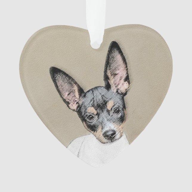 Tableau Rat Terrier - Cute Original Chien Art (devant)