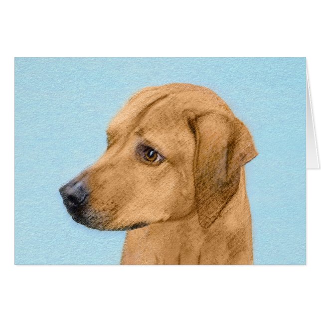 Tableau Rhodesian Ridgeback - Art Chien original (Devant horizontal)