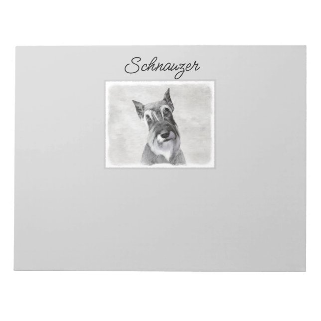 Tableau Schnauzer (géant) - Bloc-notes d'art pour  (Devant)