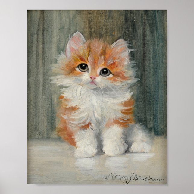 Tableau vintage Kitten (Devant)