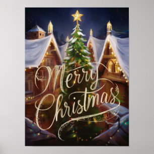 Tableaux à l'huile de Noël Affiches et imprimés #1