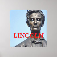 Tableaux étirés Impression du président Lincoln