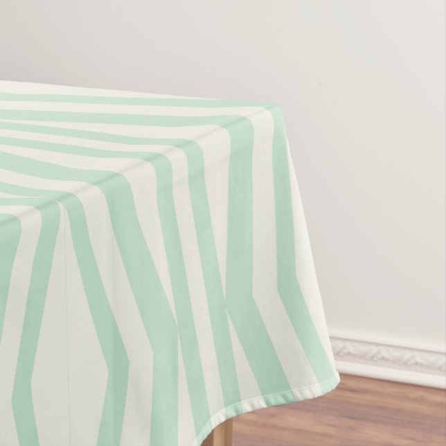 Tablecloth aus Minze Cream Geometric Pattern Tischdecke (Beispiel)