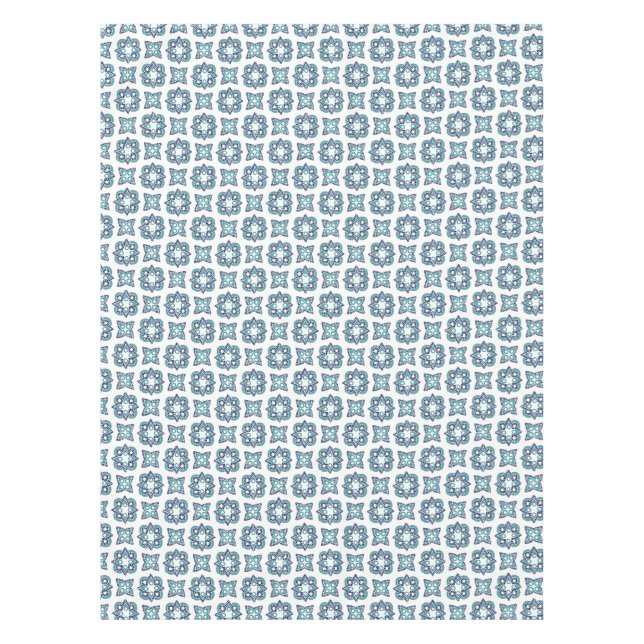 Tablecloth Country Hütte Blau & Türkis Tischdecke (Vorderseite)