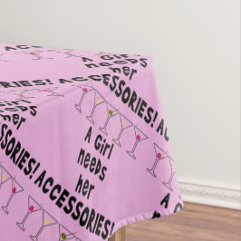 TABLECLOTH - EIN MÄDCHEN BRAUCHT IHRE ZUBEHÖR TISCHDECKE