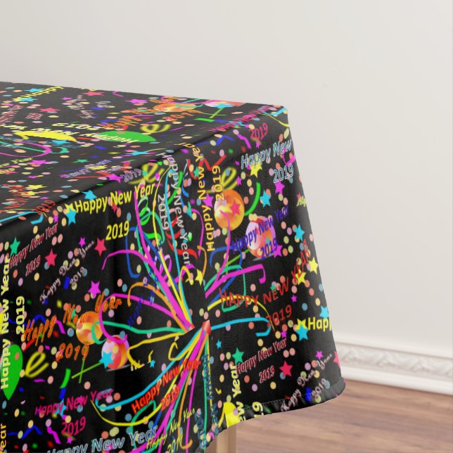 Tablecloth Happy New Year 2019 Tischdecke (Beispiel)