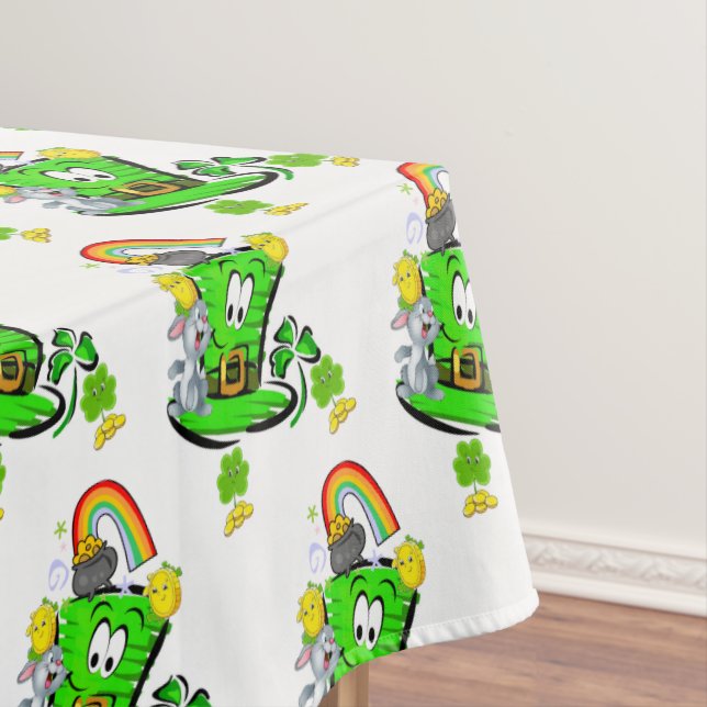 Tablecloth Happy Saint Patrick's Day Rabbit Tischdecke (Beispiel)