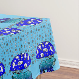 Tablecloth Polar Bear Schneeflocken Tischdecke