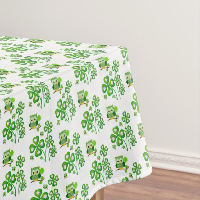 Tablecloth Saint Patrick's Day Owl Tischdecke (Beispiel)