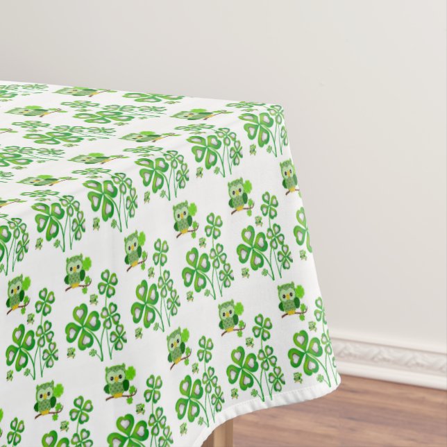 Tablecloth Saint Patrick's Day Owl Tischdecke (Beispiel)