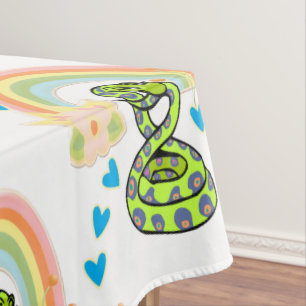 Tablecloth Snake Rainbow Tischdecke