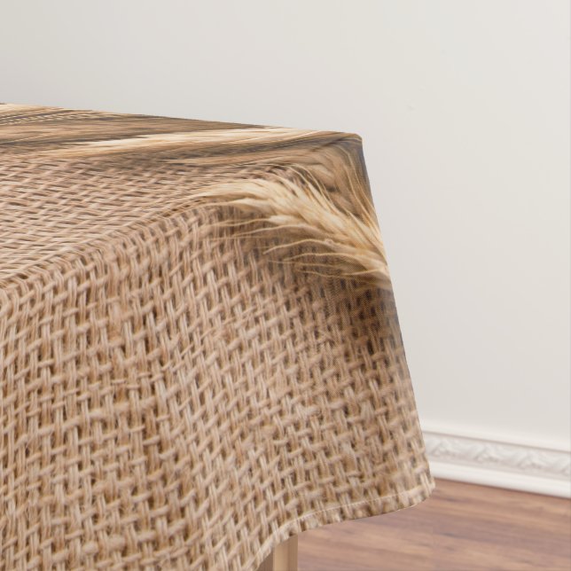 Tablecloth Weize auf Burlap Sack Land Rustikale Fa Tischdecke (Beispiel)