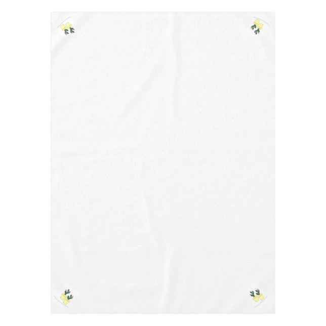 Tablecloth White Cactus Yellow Tischdecke (Vorderseite)