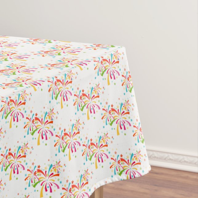 Tableclout 4. Juli Feuerwerk Tischdecke (Beispiel)