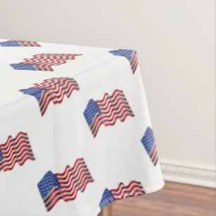 Tableclout 4. Juli Patriotische Flagge Tischdecke