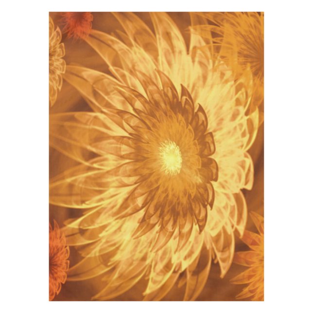 Tableclout Fantasy Blume Gelb Tischdecke (Vorderseite)