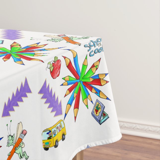 Tableclout Zurück zur Schule ist Cool Tischdecke (Beispiel)