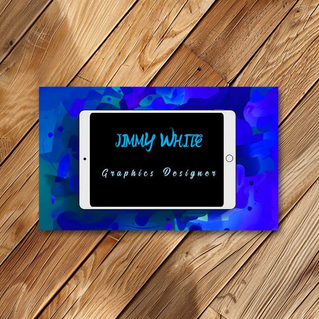 Tablet Design Graphics Designer oder Artist Visitenkarte (Von Creator hochgeladen)