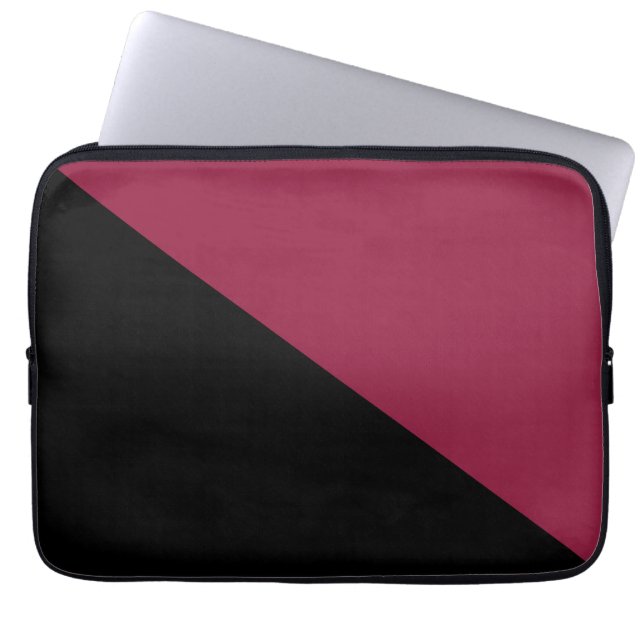 Tablet-Gehäuse für Farbblöcke (schwarz und Berry r Laptopschutzhülle (Vorderseite)