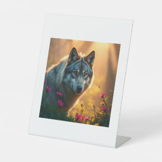 Tablet top sign sockelschild