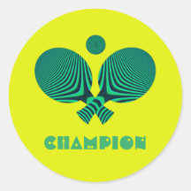 Tabletennis-Champion im aquamarinen Retro-Stil