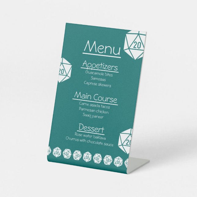 Tabletop Chic dans le panneau Pedestal Turquoise (Recto)