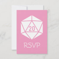 Tabletop Chic en rose pétale carte RSVP