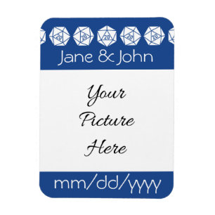 Tabletop Chic in Blue Rett-the-Date Magnet