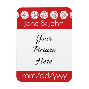 Tabletop Chic in Cherry Save-the-Date-Magnet Magnet