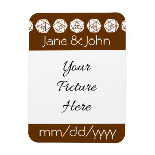 Tabletop Chic in Chocolate Save-the-Date-Magnet Magnet