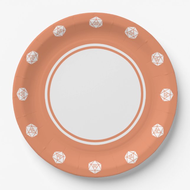 Tabletop Chic in Korallenpapierplatte Pappteller (Vorderseite)