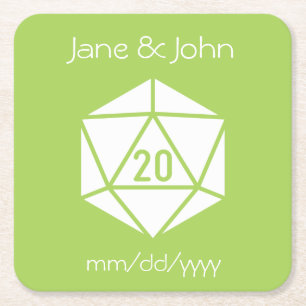 Tabletop Chic in Peridot Paper Untersetzer