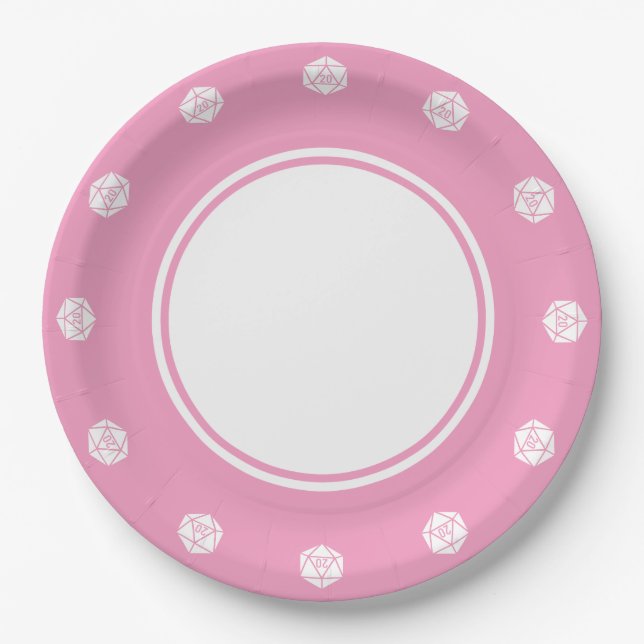 Tabletop Chic in Petalrosa Papierplatte Pappteller (Vorderseite)