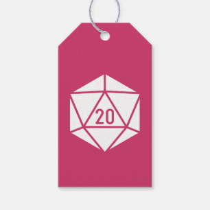Tabletop Chic in Raspberry - Geschenkmarke Geschenkanhänger