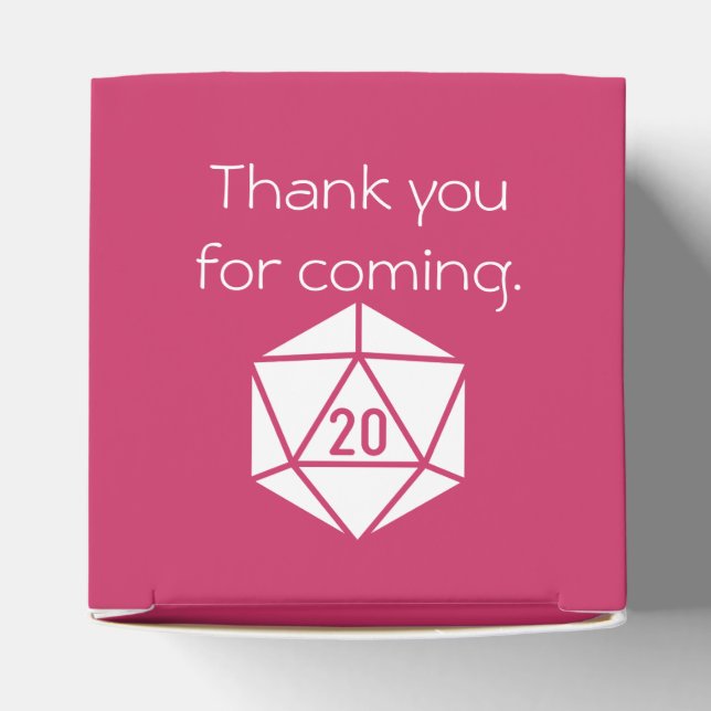 Tabletop Chic in Raspberry Gevor Box Geschenkschachtel (Oben)