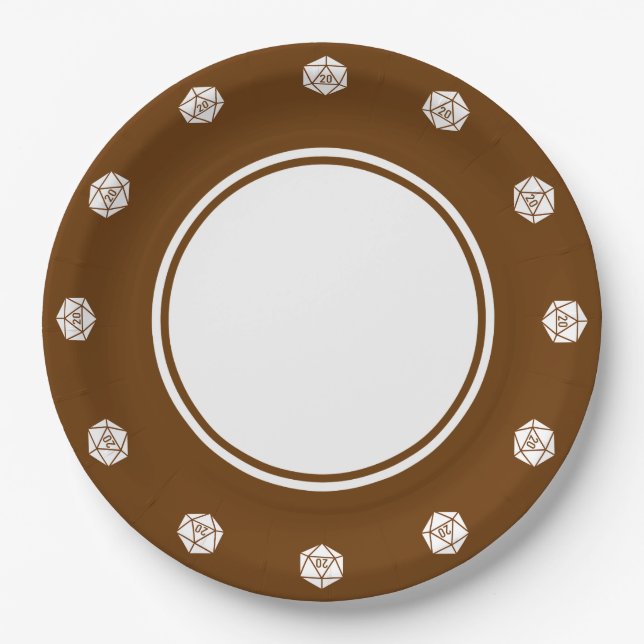 Tabletop Chic in Schokoladenpapierplatte Pappteller (Vorderseite)