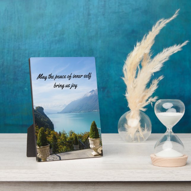 Tabletop Plaque mit Easel Fotoplatte (Seite)