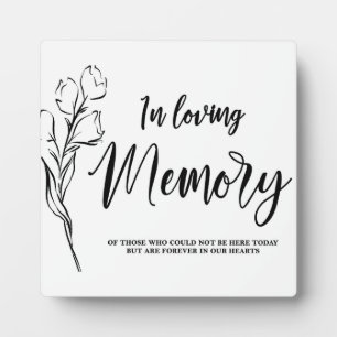 Tabletop Plaque mit Easel Fotoplatte