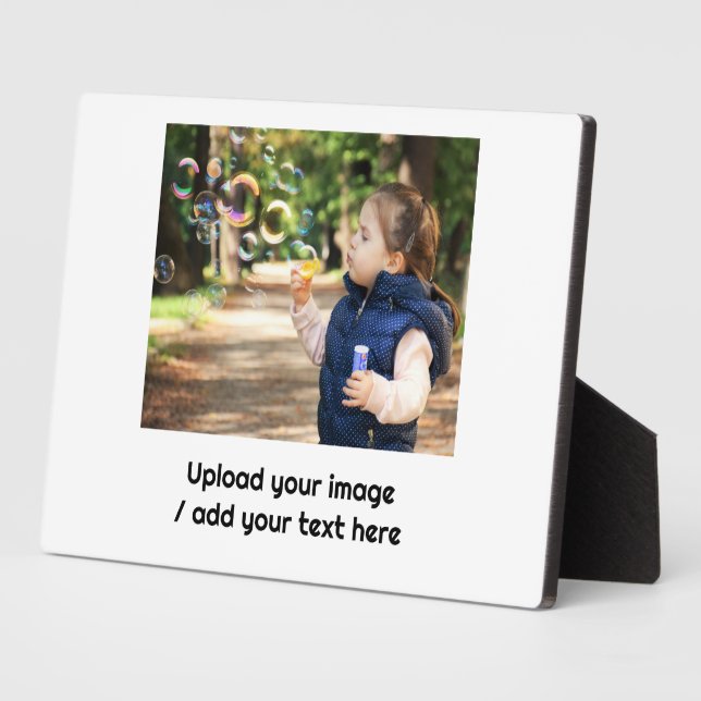 Tabletop Plaque mit Easel Fotoplatte (Seite)
