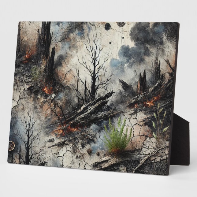 Tabletop Plaque mit Easel Fotoplatte (Seite)